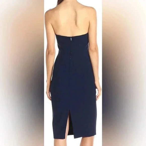 JILL JILL STUART Strapless Navy Classic Modern Bodycon Dress Size 6 - Picture 2 of 10